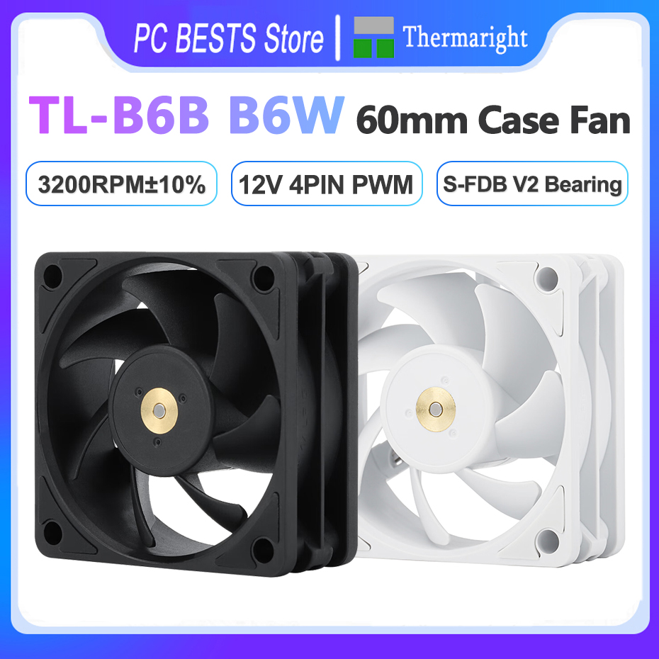 Esports Gaming Fan - Thermalright TL-B6B B6W 60mm Case Fan