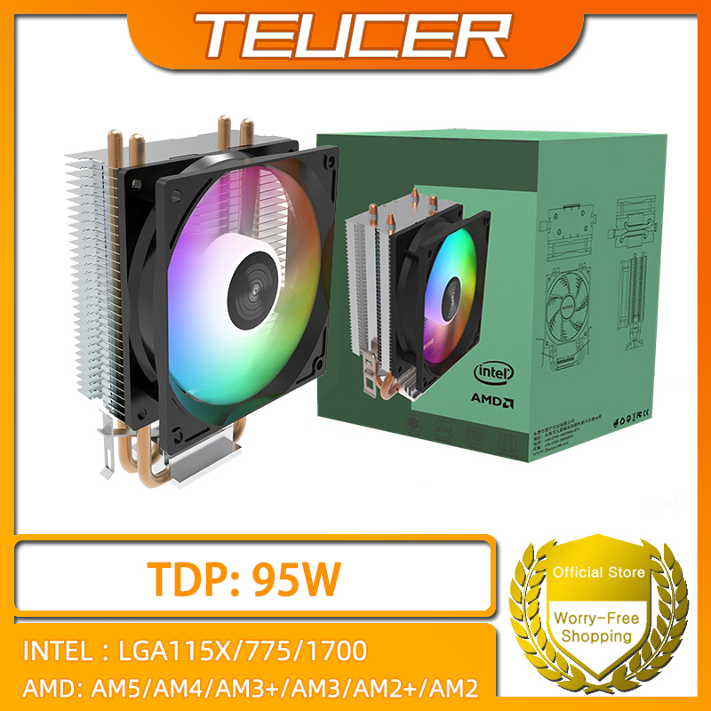 Esports Gaming Fan - TEUCER CPU Cooler 2 4 Heat