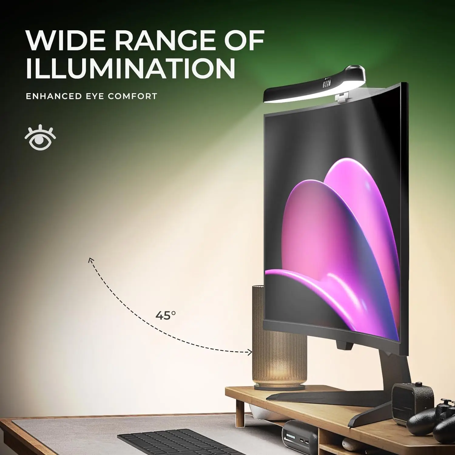 Monitor Light Bar Curved with  - Gaming Monitor Curved 리뷰 및 가격