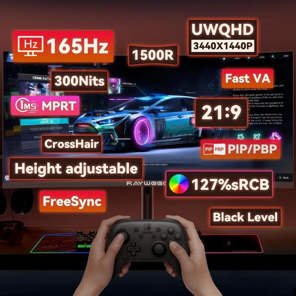 US Shipping 34 Inch Curved Gam - Gaming Monitor Curved 리뷰 및 가격