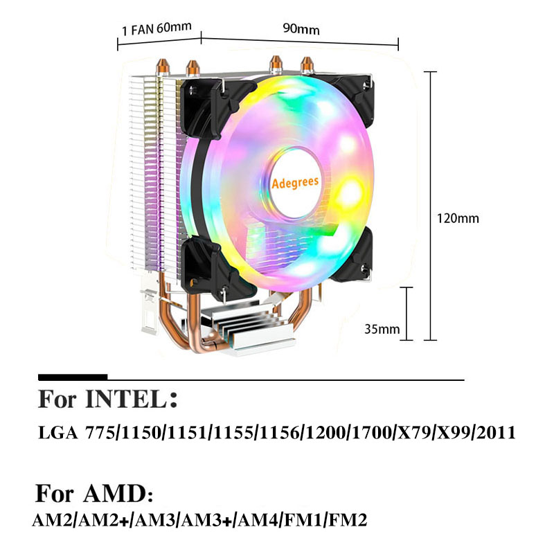 CPU Cooler 3Pin/4Pin PWM CPU P - Esports Gaming Fan 리뷰 및 가격