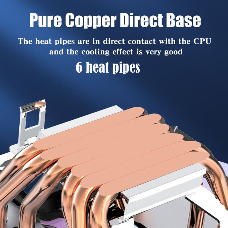 6 Heat Pipe CPU Cooler 4Pin PW - Esports Gaming Fan 리뷰 및 가격