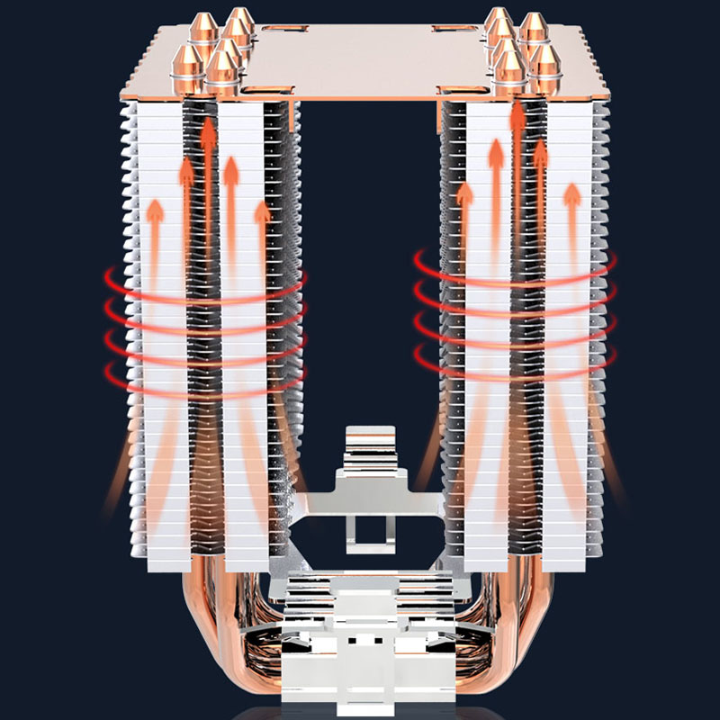 6 Heat Pipe CPU Cooler 4Pin PW - Esports Gaming Fan 리뷰 및 가격