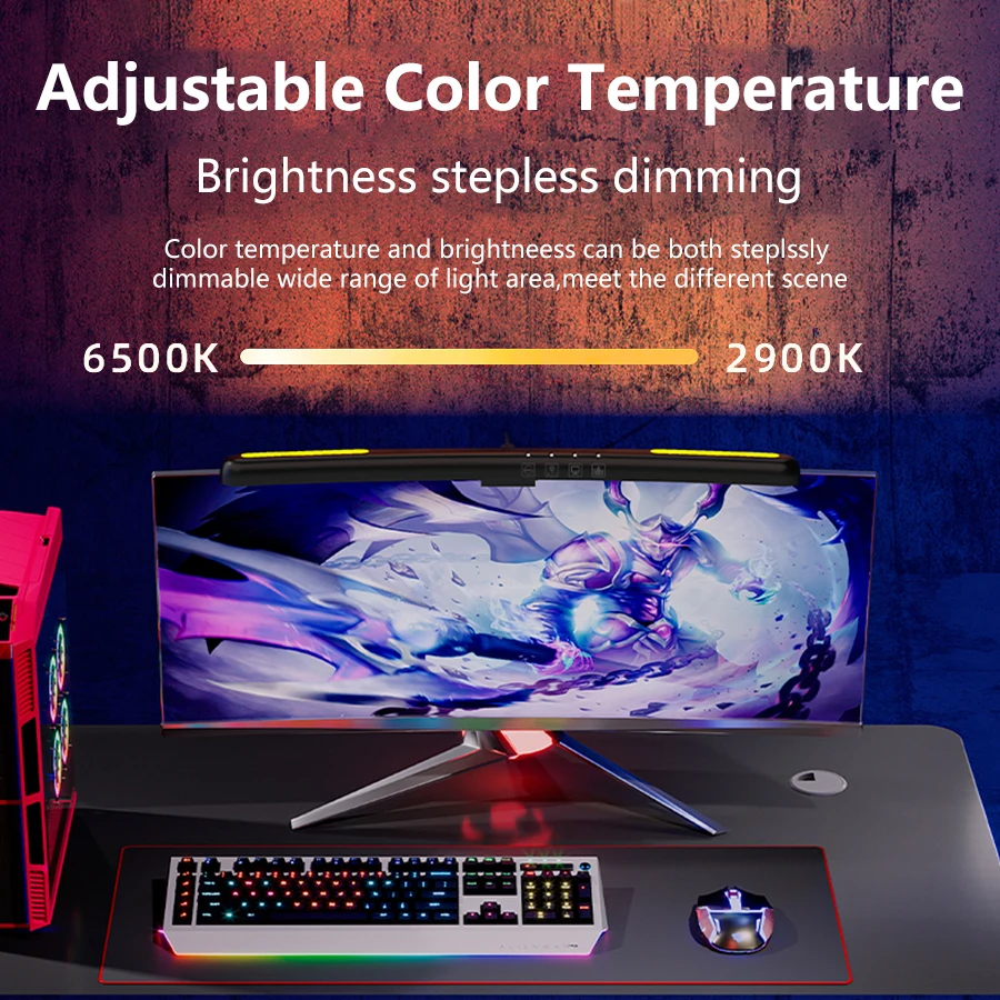 USB Stepless Dimming Screen Ha - Gaming Monitor Curved 리뷰 및 가격