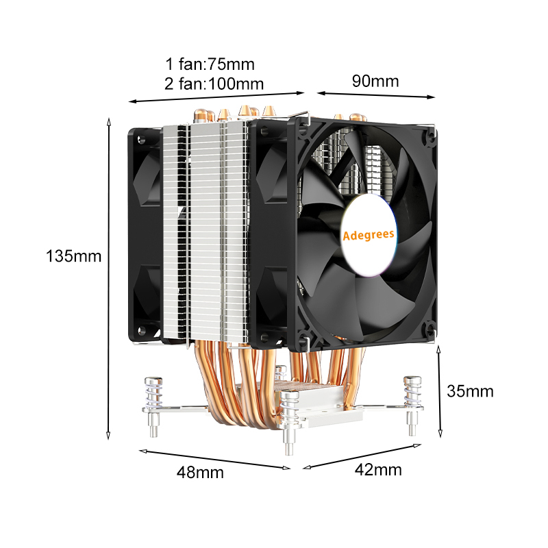 CPU Air Cooler 6HeatPipes 4PIN - Esports Gaming Fan 리뷰 및 가격