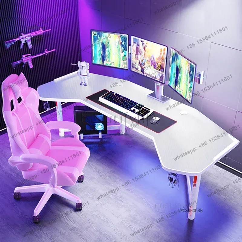 White Computer Desk Office Fur - Esports Gaming Furniture 리뷰 및 가격