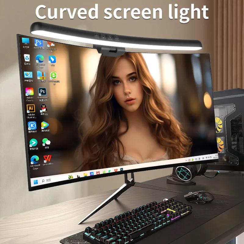 Curved LED Monitor Light Bar U - Gaming Monitor Curved 리뷰 및 가격